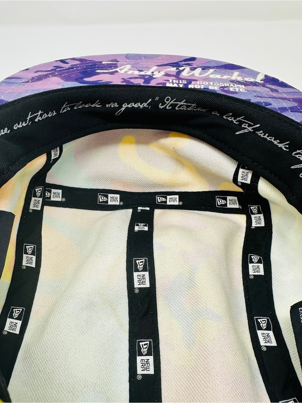 Andy Warhol Foundation New Era 5-Panel Hat Camo Pop Art Adjustable Hook Loop - Picture 9 of 15